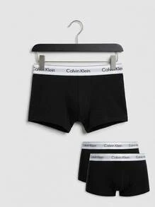 Calvin Klein 3 طقم سراويل داخلية - أبيض وأسود - مشاهدة 3
