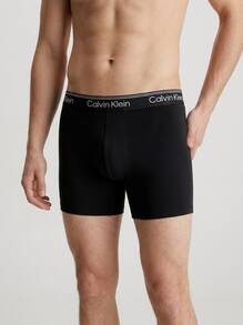 Calvin Klein 3 طقم سراويل داخلية رجالية - الأسود - مشاهدة 2