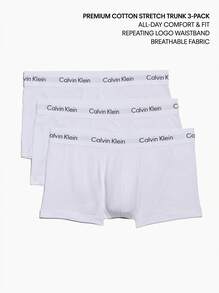 Calvin Klein 3P LOW RISE TRUNK - White - View 4