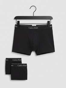 Calvin Klein 3 طقم سراويل داخلية رجالية - الأسود - مشاهدة 3