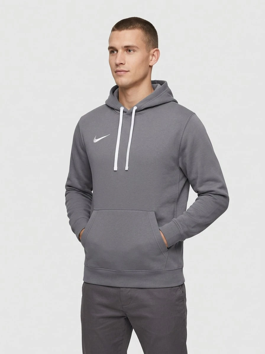 Nike Men's Sports & Outdoor Hoodies Soft Versatile Warm Commuting Outing Training Grey IB1222-071 - Dark Grey - View 1