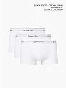 Calvin Klein 3 Pack Men's Boxers - White - View 4