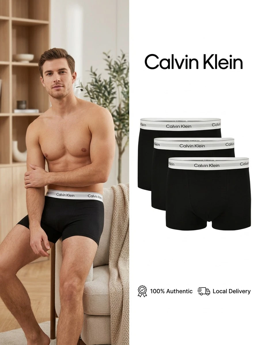 Calvin Klein RELAXED FIT TRUNK 3P - Black - View 1