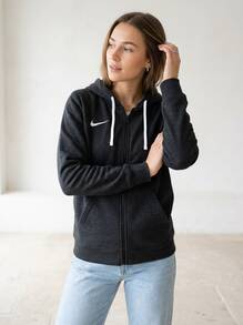 Nike جاكيتات رياضية للنساء متعددة الاستخدامات مقاومة للرياح سريعة الجفاف للتدريب والتنقل والمشي لمسافات طويلة باللون الأسود IB1230-010 - الأسود - مشاهدة 1