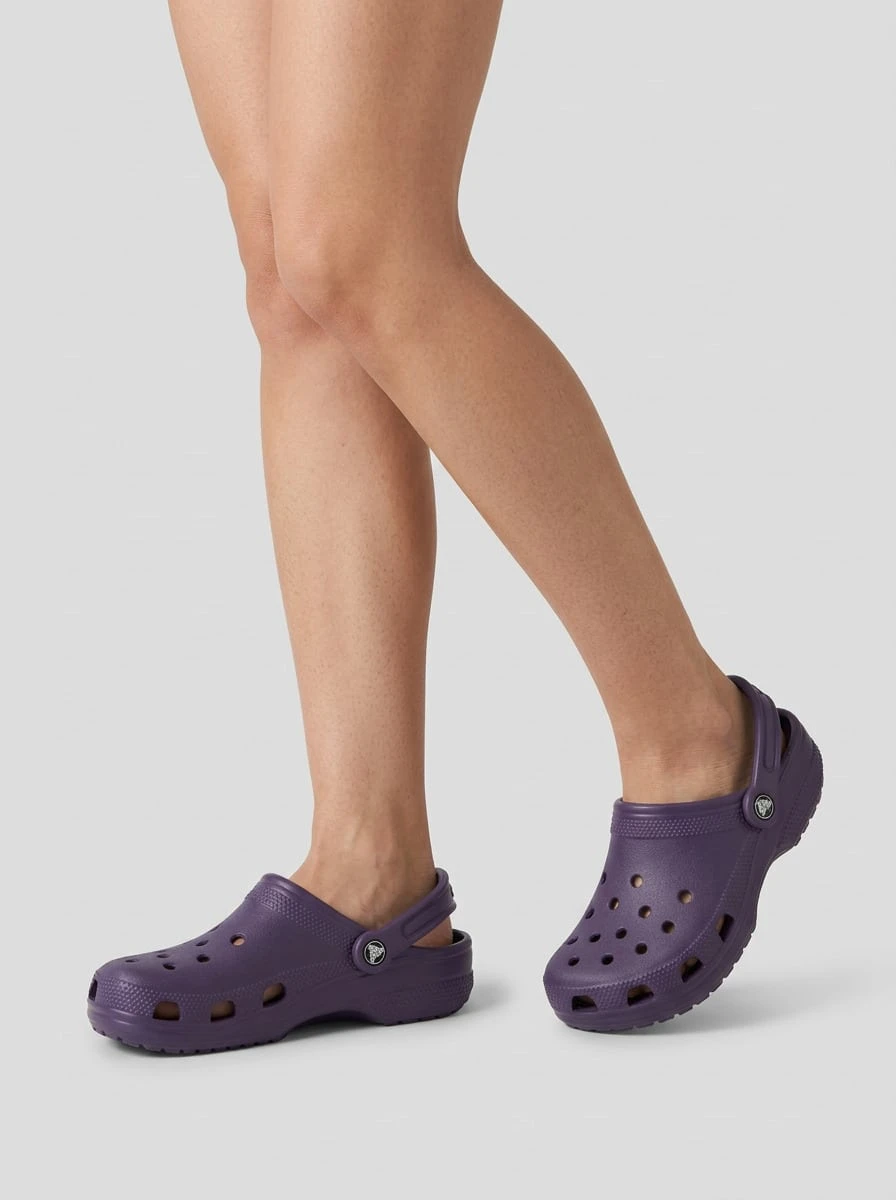 Crocs CLASSIC CLOG Women's Clogs Lightweight Versatile Comfortable Daily Weekend Travel 10001-5CI - Nightshade - View 1