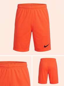 Nike شورتات للأولاد المراهقين صديقة للبشرة مرنة وناعمة للاستخدام اليومي وعطلة نهاية الأسبوع والتدريب باللون البرتقالي BV6865-635 - لون برتقالي - مشاهدة 4