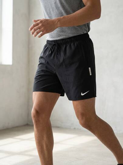 Nike Ανδρικό αθλητικό σορτς με απορρόφηση υγρασίας, ελαστική μέση, άνετο για καλοκαίρι, γυμναστήριο και καθημερινή χρήση, μαύρο FD7748-010