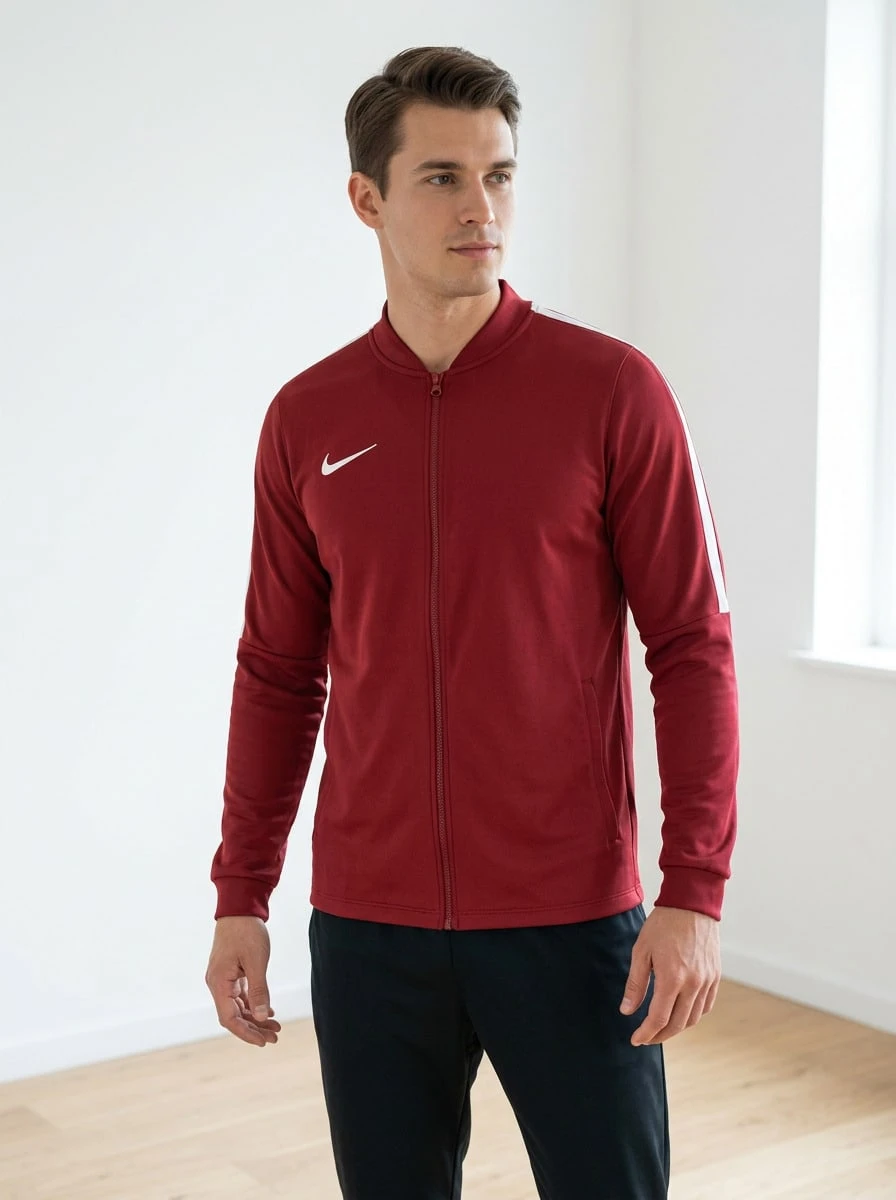 Nike Men Sports Jackets Breathable Packable Warm Daily Training Commuting Red HV8407-657 - Red - View 1