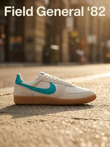 Nike حذاء رياضي كاجوال للرجال من Field General، مبطن ومتين، بتصميم كلاسيكي للمكتب وعطلة نهاية الأسبوع والمشي، باللون الأصفر، HF3165-106 - أبيض - مشاهدة 1