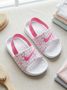 Nike Kawa Slide Baby Slippers Anti-Slip Soft Cushioned Summer Home Daily IR5201-100 - Multicolor - View 1