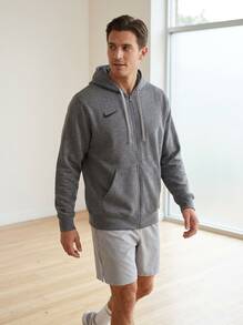 Nike Men Sports Jackets Warm Durable Versatile Daily Training Commuting Grey IB1228-063 - Dark Grey - View 3