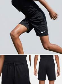 Nike Teen Boys Shorts Comfortable Versatile Lightweight Weekend Training Casual Black DR0968-010 - Black - View 4