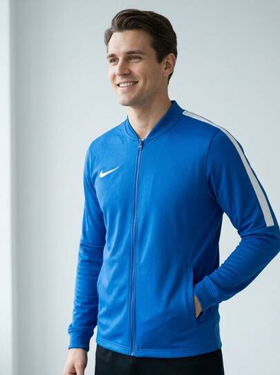 Nike Men Sports Jackets Versatile Windproof Quick-Dry Hiking Casual Weekend Blue HV8407-463