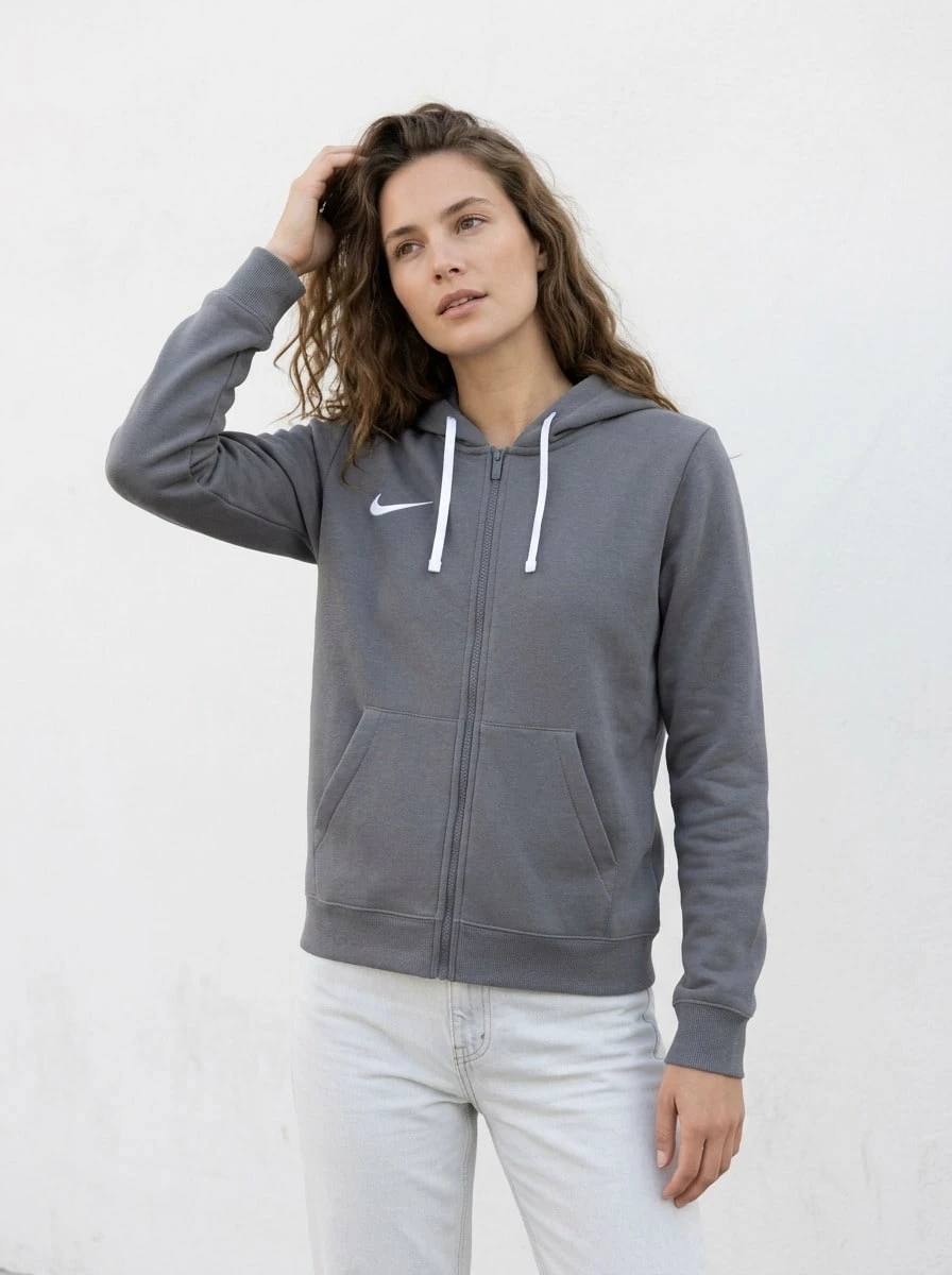Nike Women Sports Jackets Packable Warm Durable Daily Training Commuting Grey IB1230-071 - Grey - View 1
