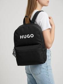 Hugo Boss Kids' Padded Durable Versatile Weekend Hiking School Black G00557-09B - Black - View 2