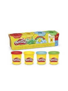 PLAY-DOH مجموعة بلاي دوه كلاسيك كولورز الجديدة، 4 قطع - متعدد الألوان - مشاهدة 6