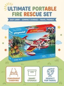 Playmobil Firefighting Seaplane GIRLS FIRST 71463 - Multicolor - View 4