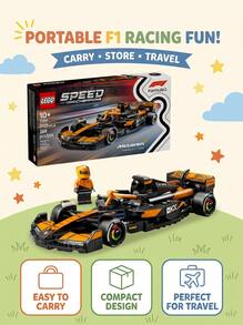 LEGO مجموعة كتل بناء سيارة السباق MCL38 لفريق F1 77251، مناسبة كهدية - متعدد الألوان - مشاهدة 4