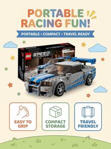 LEGO Speed Champions 2 Fast 2 Furious Nissan Skyline GT-R (R34) Kids 9Years+ 76917 - Multicolor - View 4