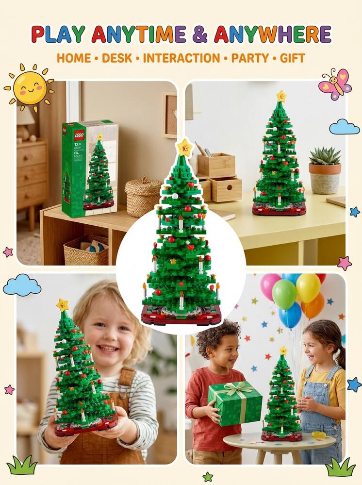 LEGO LEL Seasons And Occasions ® Christmas Tree BOYS FIRST 40573 - Multicolor - View 5