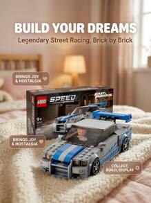 LEGO Speed Champions 2 Fast 2 Furious Nissan Skyline GT-R (R34) Kids 9Years+ 76917 - Multicolor - View 3