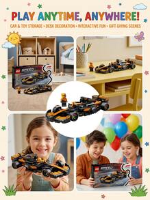 LEGO مجموعة كتل بناء سيارة السباق MCL38 لفريق F1 77251، مناسبة كهدية - متعدد الألوان - مشاهدة 5