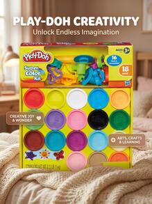 PLAY-DOH مجموعة بلاي دوه سوبر كولور - متعدد الألوان - مشاهدة 3