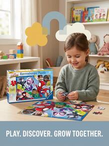 Ravensburger Spidey & His Amazing Friends 35 Piece Jigsaw Puzzle Age 3 Years+ 12001065 - Multicolor - View 2