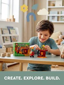 LEGO ماينكرافت® معركة الحمم في العالم السفلي للأطفال 6 سنوات فما فوق 21266 - متعدد الألوان - مشاهدة 2