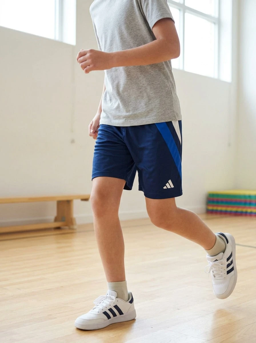 Adidas Tween Boys Shorts Breathable Soft Quick-Dry Beach Sports Weekend IK5725 - Dark Blue - Visa 1