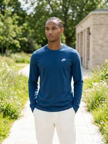 Nike Men Sports Tees & Tanks Soft Durable Comfortable Daily Weekend Training AR5193-476 - Blue - View 4