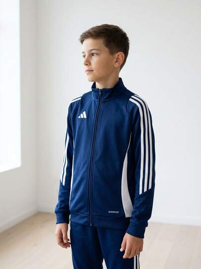 Adidas Tween Boys Sweatshirts Skin-Friendly Stretchy Soft Outdoor Travel Sports IR7501