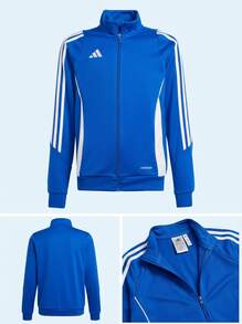 Adidas Tween Boys Sweatshirts Classic Fit Quick-Dry Skin-Friendly Travel Sports Home IR9509 - Blue - View 4