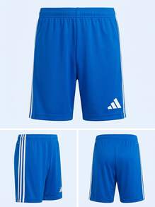 Adidas Tween Boys Shorts Breathable Soft Quick-Dry Casual Running Beach JN7174 - Blue - View 3
