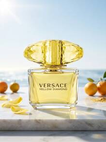 Versace عطر إيدي تواليت بنكهة الماس الأصفر 50 مل - رسم الزهر - مشاهدة 1