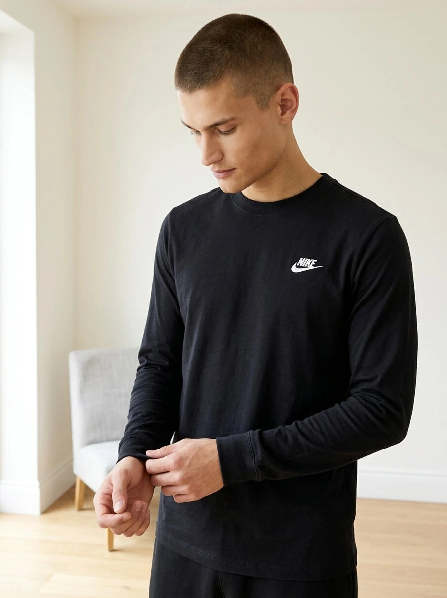 Nike Men Sports Tees & Tanks Breathable Classic Fit Quick-Dry Training Casual Outdoor AR5193-010 - Black - View 1