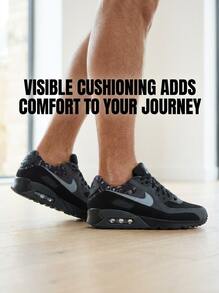Nike Men Casual Athletic Shoes Durable Classic Retro Office Weekend Walking IQ0300-001 - Black - View 3