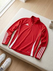 Adidas Tween Boys Sweatshirts Quick-Dry Skin-Friendly Stretchy School Gym Daily IR9361 - Röd - Visa 2