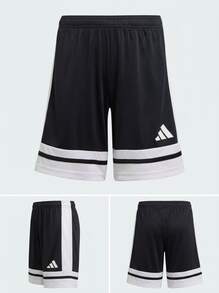 Adidas Tween Boys Shorts Durable Lightweight Versatile Running Beach Sports JJ2417 - Black White - View 4