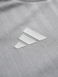 Adidas Tween Boys Shirts Classic Fit Quick-Dry Skin-Friendly Gym Daily Weekend JJ4165 - Light Grey - View 6