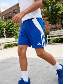 Adidas Tween Boys Shorts Durable Lightweight Versatile Training Casual Running IR9366 - Blue - View 1