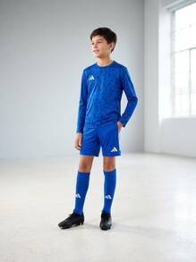 Adidas Tween Boys Shorts Breathable Soft Quick-Dry Casual Running Beach JN7174 - Blue - View 5