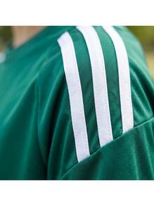 Adidas Tween Boys Shirts Comfortable Versatile Lightweight Sports Home School IS1028 - Green - View 5