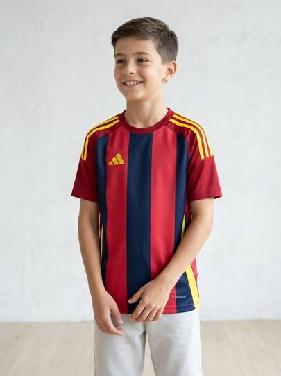 Adidas Tween Boys Shirts Durable Comfortable Versatile Home School Gym IW2139