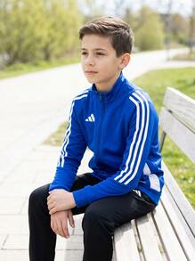 Adidas Tween Boys Sweatshirts Classic Fit Quick-Dry Skin-Friendly Travel Sports Home IR9509 - Blue - View 5