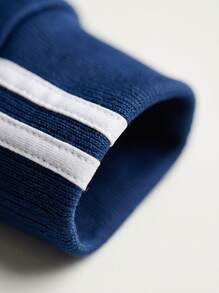 Adidas Tween Boys Sweatpants Breathable Skin-Friendly Versatile Training Daily Outdoor JD4799 - Dark Blue White - View 3