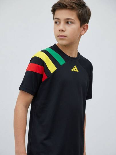 Adidas Tween Boys Shirts Lightweight Easy To Match Moisture-Wicking School Gym Daily IK5730