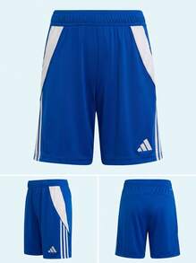 Adidas Tween Boys Shorts Durable Lightweight Versatile Training Casual Running IR9366 - Blue - View 4