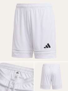 Adidas Tween Boys Shorts Durable Lightweight Versatile Casual Running Beach JJ2423 - White - View 4