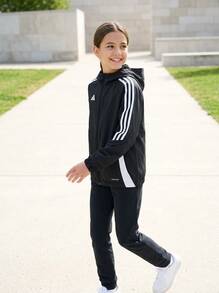 Adidas Tween Girls Jackets Premium Comfortable Waterproof Training Commuting Hiking IM8798 - Black - View 5